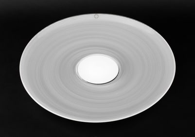 Venini Murano Latticino Glass Charger