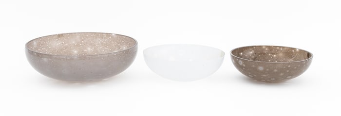 Barbini Murano "Moon Crater" Glass Bowls, 3