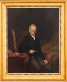 British Portrait of a Gentleman Oil on Canvas