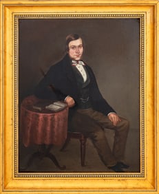 British Portrait of a Gentleman Oil on Canvas