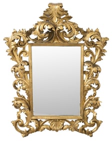 Italian Rococo Giltwood Mirror