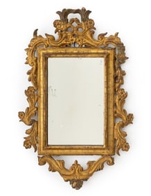 Baroque Style Giltwood Mirror, 18th C.