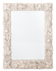 Pinecone & Fruit Motif Stone Composition Mirror