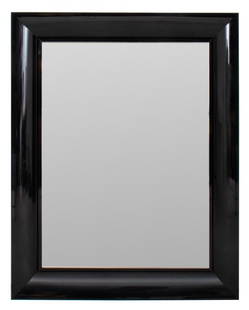 Philippe Starck x Kartell "Francois Ghost" Mirror: Philippe Starck for Kartell "Francois Ghost" Mirror, black acrylic frame, marked to reverse. 43.75" H x 34.5" W. Provenance: From a Fifth Avenue Collection. Keywords: French design, Designer, Modern,