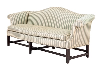 Chippendale Style Upholstered Sofa
