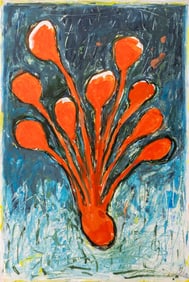 Elfi Schuselka "Schrei Wurz" Acrylic on Paper