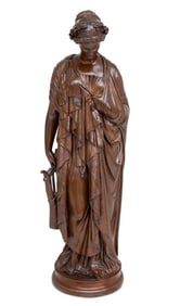 Jean-Baptiste Clesinger "Sappho" Patinated Bronze