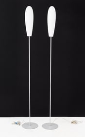 Itre Firme di Vetro Murano Glass Floor Lamp, Pair