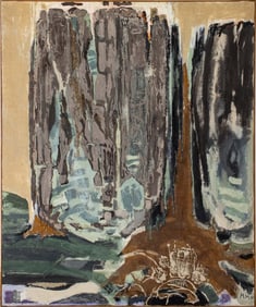 Marc Heine Abstract Composition Mixed Media, 1961