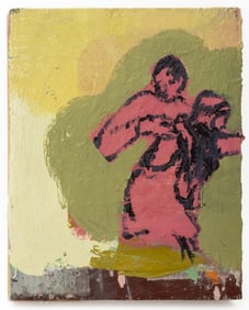 Sybille Rath "Zusammen" Oil on Board, 2000