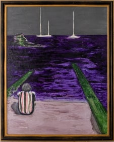 Kayo Lennar "Barfleur Evening" Oil on Canvas