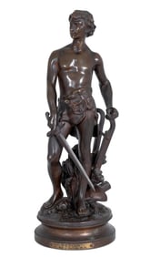 Adrienne Gaudez "Devoir" Patinated Bronze