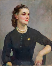 Molly Guion Portrait of a Woman Oil on Canvas