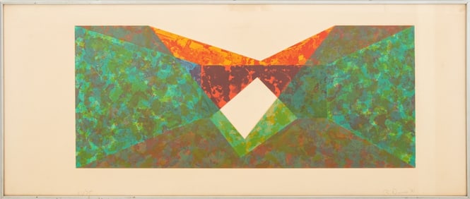 Ronald Davis "Triangle Slice" Serigraph, 1971