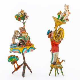 William H. Stevens Papier Mache Sculptures, 2