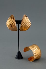 Robert Lee Morris Gold Plate Jewelry Set, 2