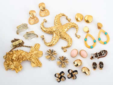 Kenneth Jay Lane Gold-Tone Costume Jewelry, 12