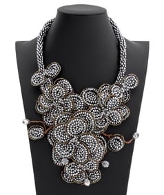 Vilaiwan Floriform Iridescent Necklace