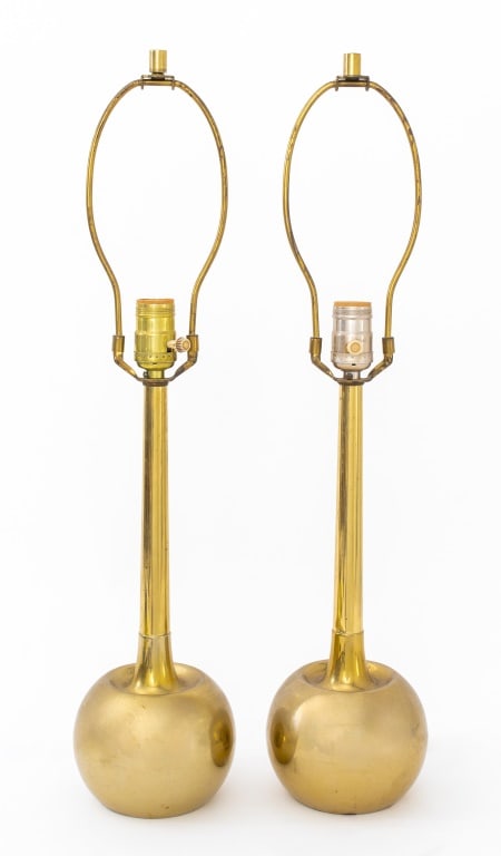 Laurel Lamp Co. Brass Table Lamps, Pair (1 of 6)