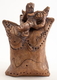 Eva Bouzard-Hui Abstract Figural Pottery Sculpture