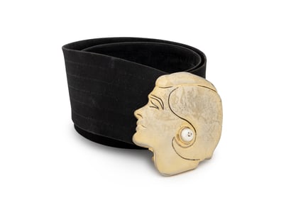 Chanel Gold-Tone Coco Chanel Belt Buckle