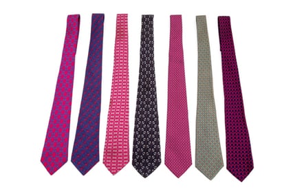 Hermes Silk Men's Ties, 7