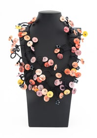 Vilaiwan Colored Dyed Shell Black Pearl Necklace