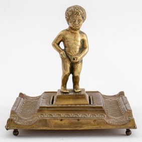 Manneken Pis Brass Table Ornament