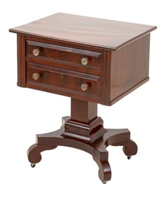 American Empire Mahogany Work Table