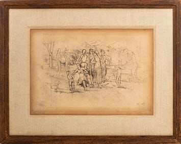 Philip Evergood "Happy Land" Etching