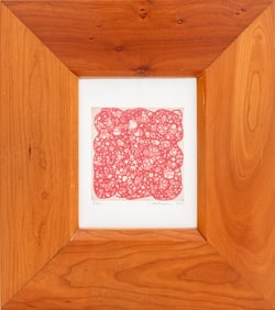 Thomas Matsuda Abstract Composition in Red Etching