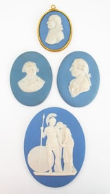 Wedgwood Blue Jasperware Medaillon Portrait, 4
