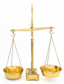 Brass Balance Scale, 19th C.