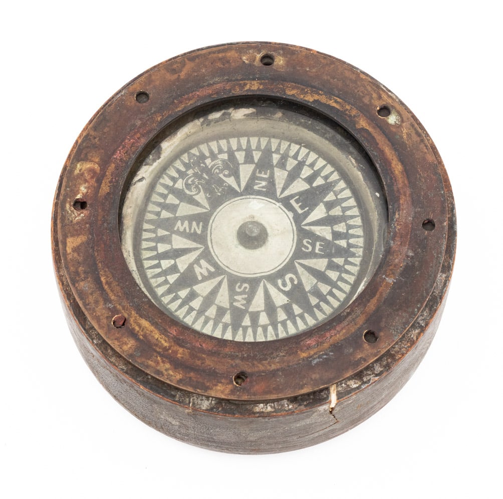 Ship's Navigational Compass, 19th C. (1 of 5)