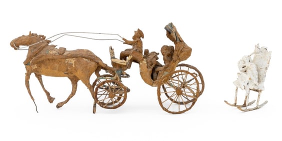 William H. Stevens Papier Mache Sculptures, 2