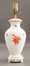 Herend Porcelain "Chinese Bouquet" Lamp