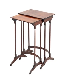 Georgian Style Mahogany Nesting Tables, 2