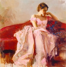 Pino Daeni "Evening" Oil Enhanced Giclee