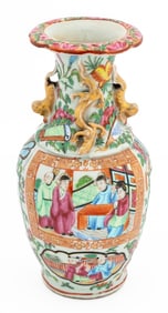 Chinese Rose Medallion Porcelain Vase