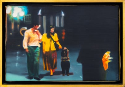 Alex Veness "5 Years" Oil on C-Type Photo Canvas