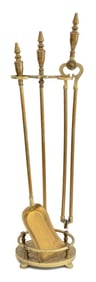Brass and Iron Fireplace Tools, 3 Pcs.