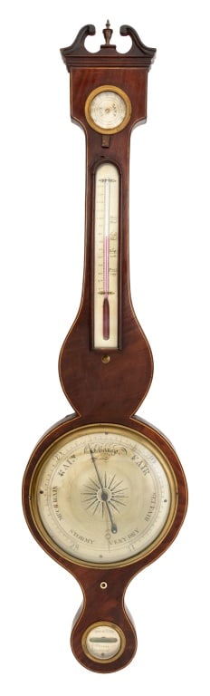 Victorian Mahogany Wheel Barometer (1 of 6)
