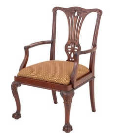 George II Style Mahogany Armchair