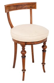 Victorian Upholstered Harp Chair
