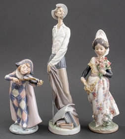 Lladro Porcelain Figurines, 3