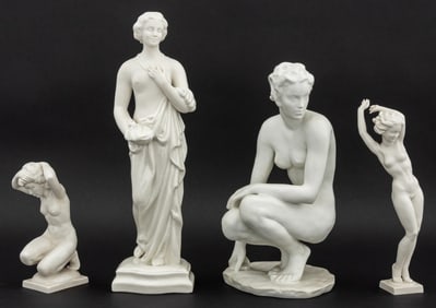 European Nude Figure Porcelain Sculptures, 4