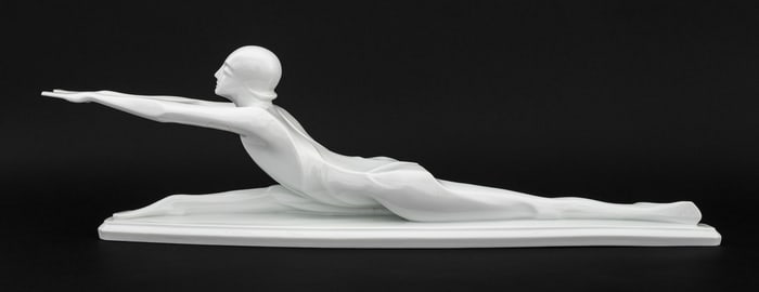 Rosenthal White Glazed Porcelain Gymnast