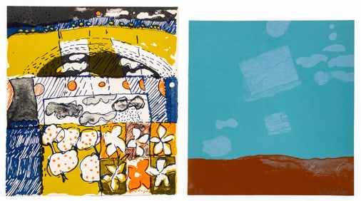 Elfi Schuselka Abstract Landscapes Lithographs, 2