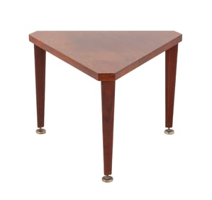 Mid-Century Modern Mahogany Triangular Side Table
