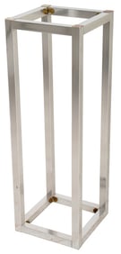 Modern Chromed Metal Pedestal Base